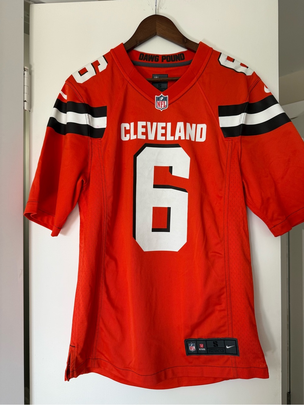 Authentic Baker Mayfield Nike Cleveland #6 Orange NFL Jersey - Picture 1 of 4